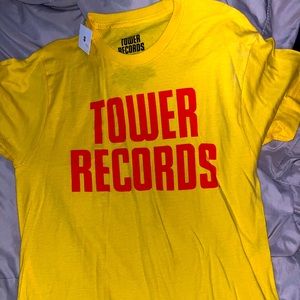 Tower Records Logo Yellow Screen Tee